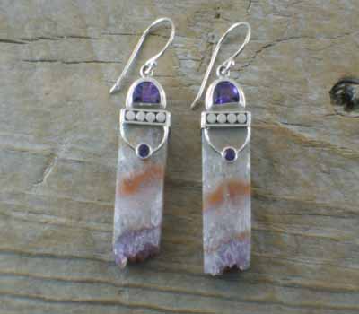 Uruguay Crystal Earrings Sterling Silver C